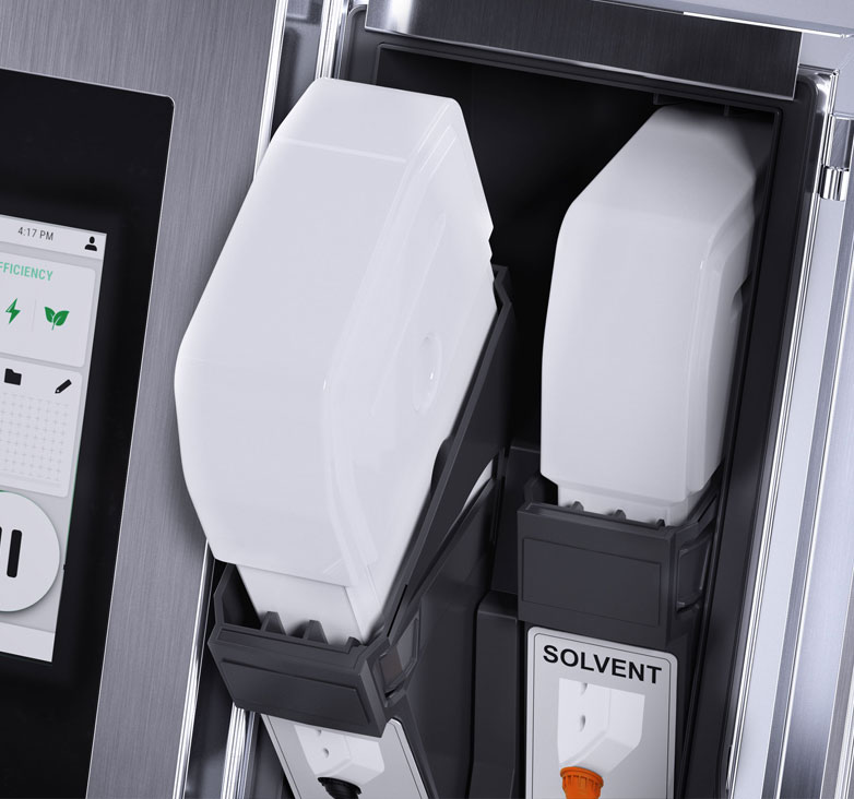 Principle of replacing XXL ink and thinner cartridges